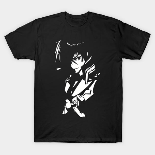 The Misfit of Demon King Academy Cool Silhouette of Anos Voldigoad the Demon King of Tyranny T-Shirt by Animangapoi